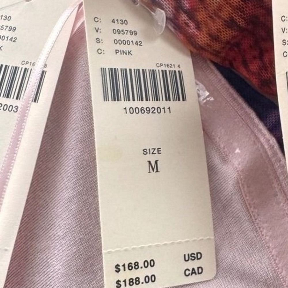Anthropologie Strapless Floral Mesh Midi Dress Bodycon Pink Blue Print Medium - Picture 5 of 6